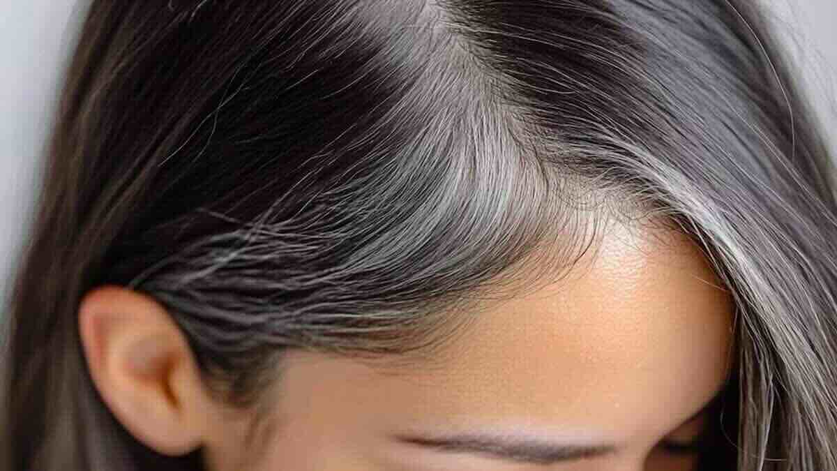 les cheveux gris