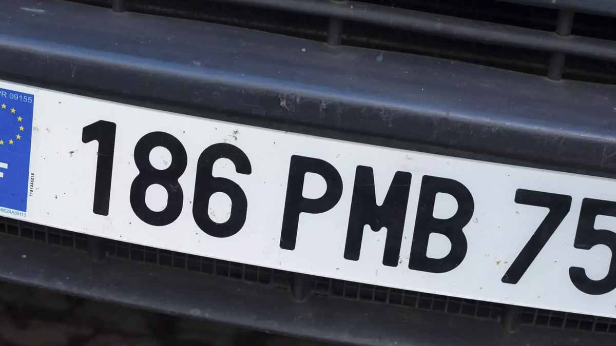 plaque d’immatriculation