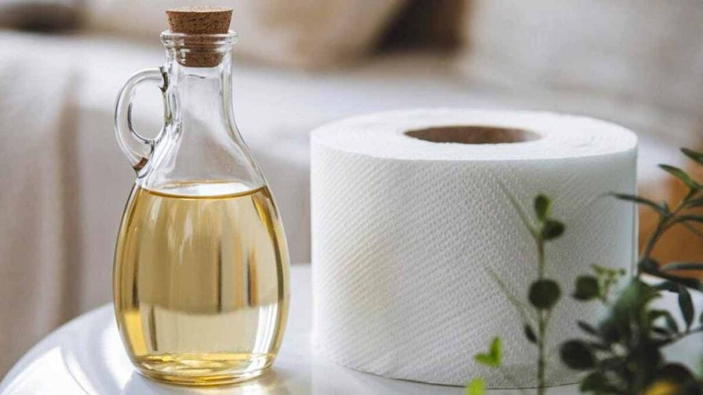 papier toilette avec du vinaigre